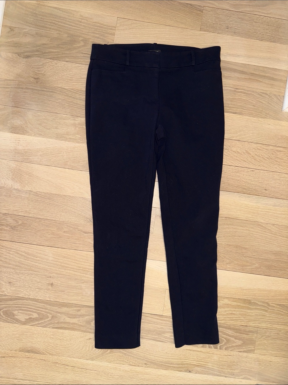 Slim Fit Navy Ankle Pants for Women